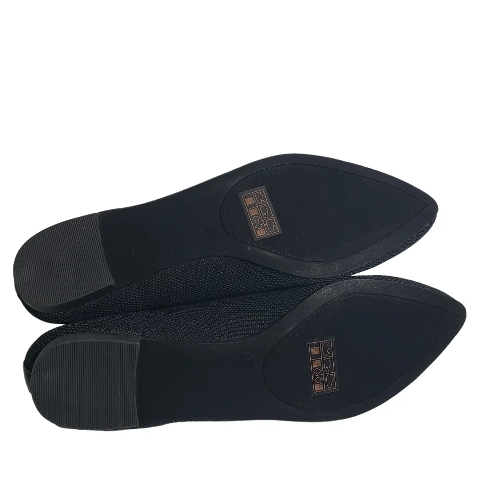 Journee Collection Veata Black Ballet Flat Sz 10